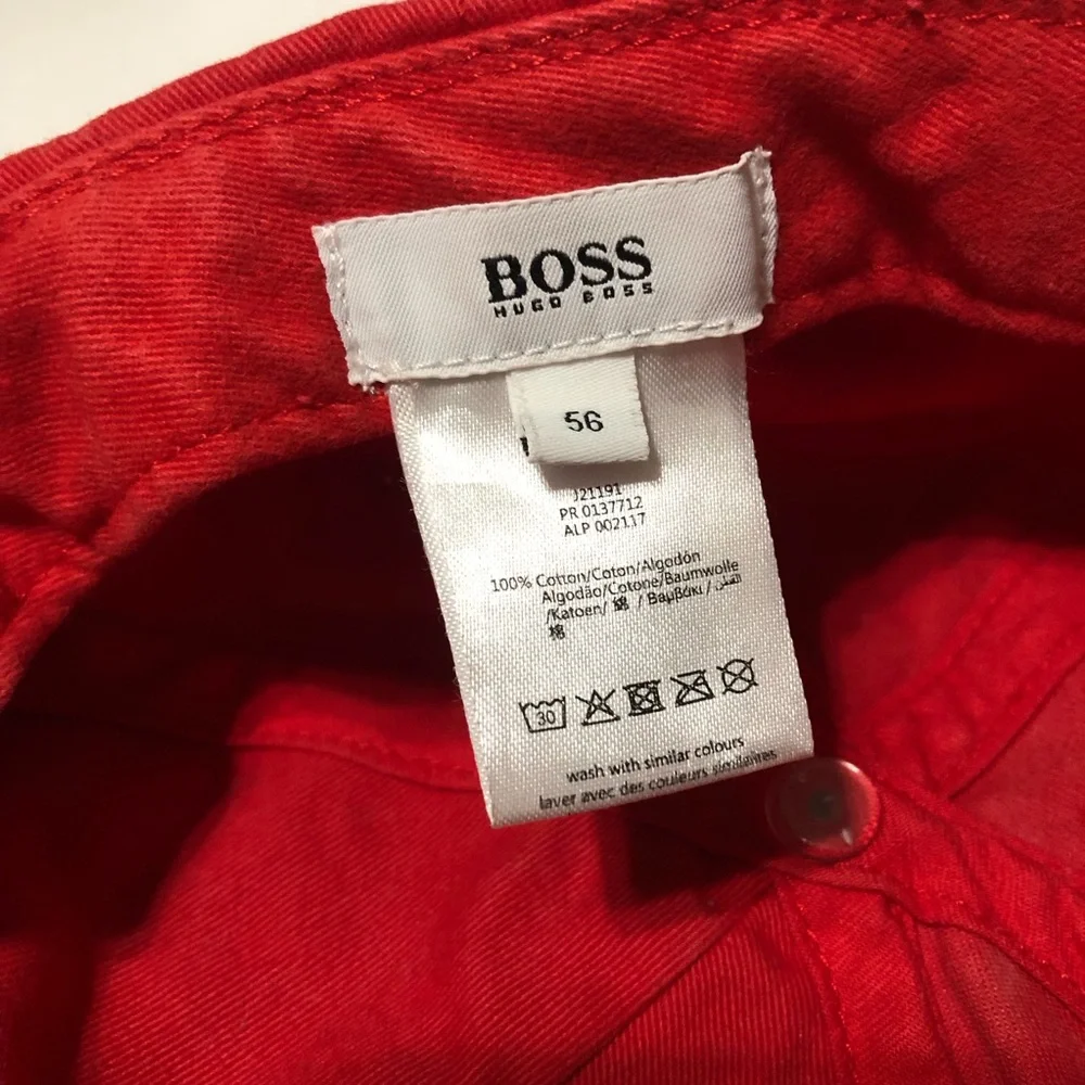 BOSS Hugo Boss Red Baseball Cap • Boy/Youth